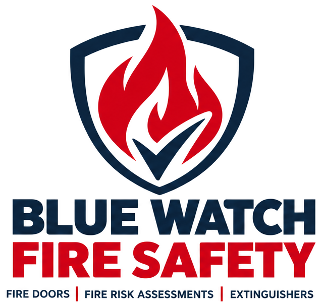 Blue watch Fire safety logo